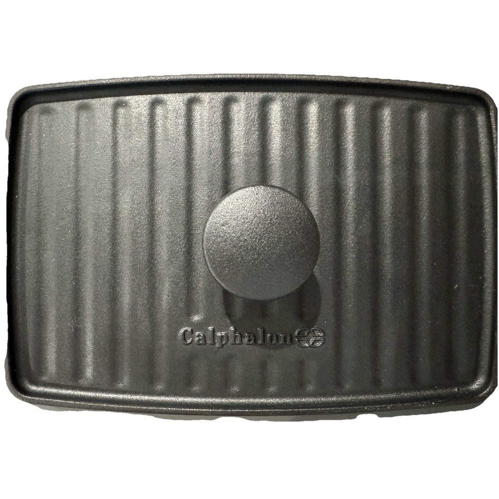 Calphalon Cast Iron Grill Press 11x7.25 Panini Bacon Steak Burger Heavy 4lb - Picture 5 of 6